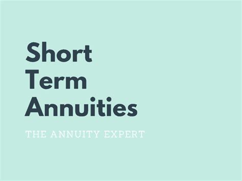 best short term fixed annuities.